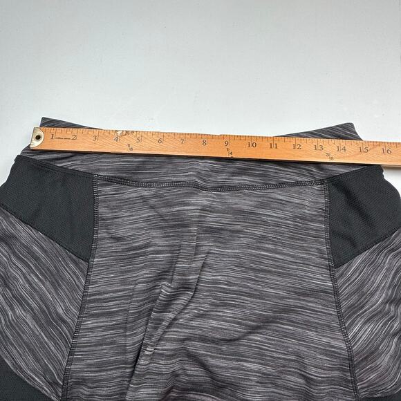 Athleta Skirt Women Medium Black Spacedye Bustle Skort Stretch Activewear Tennis - Picture 8 of 11